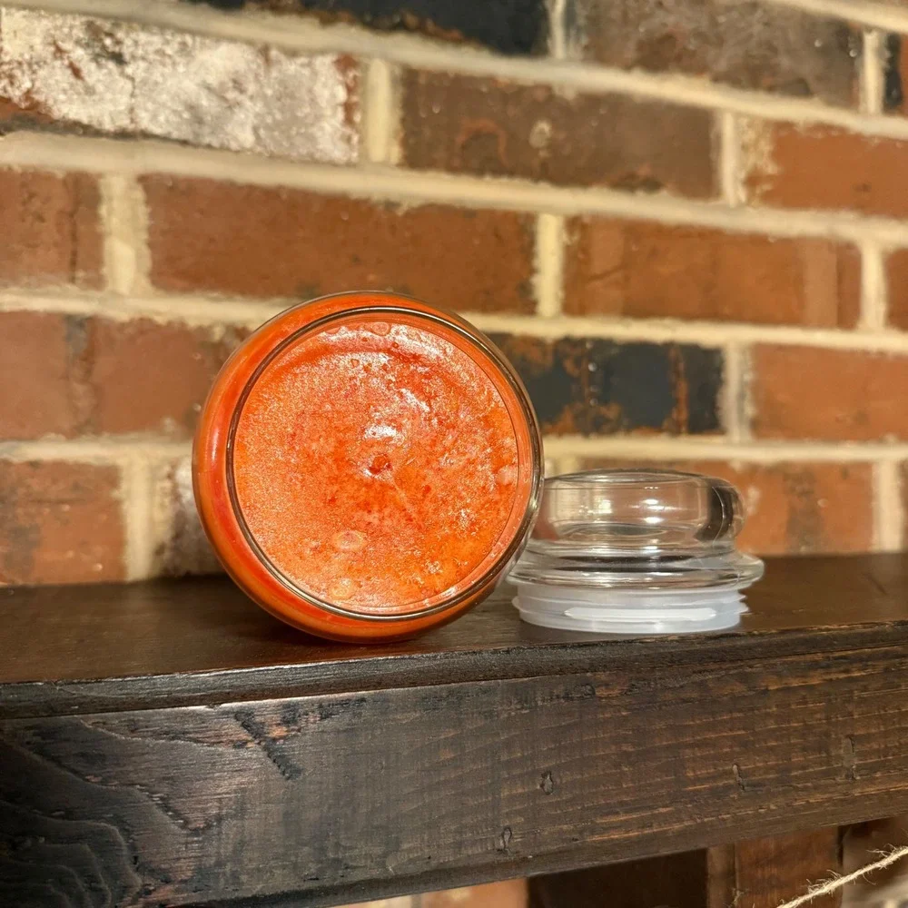 Yankee Candle Amber Leaves Large Jar Scented Candle 22 oz Orange Fall Decor New
